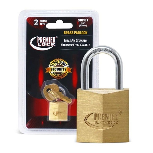 Grip Tight Tools SBP01 Brass Padlock 3/4"