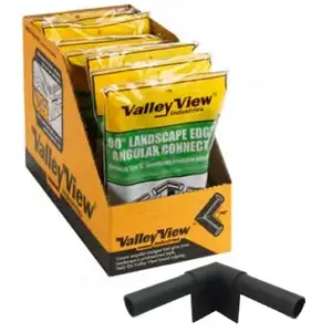 VALLEY VIEW INDUSTRIES 90-SP Valley View 90-SP Lawn Edging Stakes and Corner Connector, 90 Degree