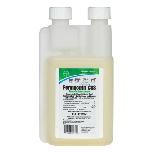 Bayer Animal Health 003-84282596 Permectrin CDS Pour-On 16-oz