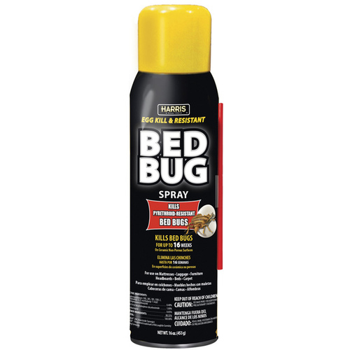 Harris BLKBB-16A Bed Bug Killer, Liquid, Spray Application, 16 oz Milky White/Yellow