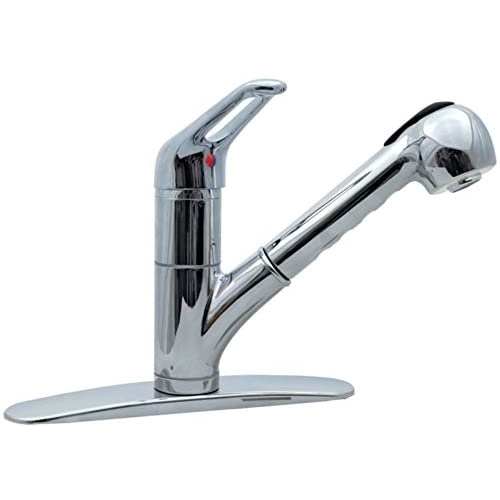 AquaPlumb 1558020 Aqua Plumb Premium Pullout Chrome-Plated 8" Kitchen Faucet