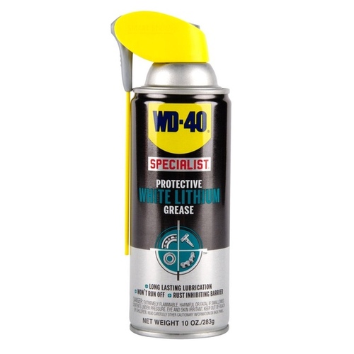 WD-40 300025 WD-40 Specialist Protective White Lithium Grease Spray, 10 oz.