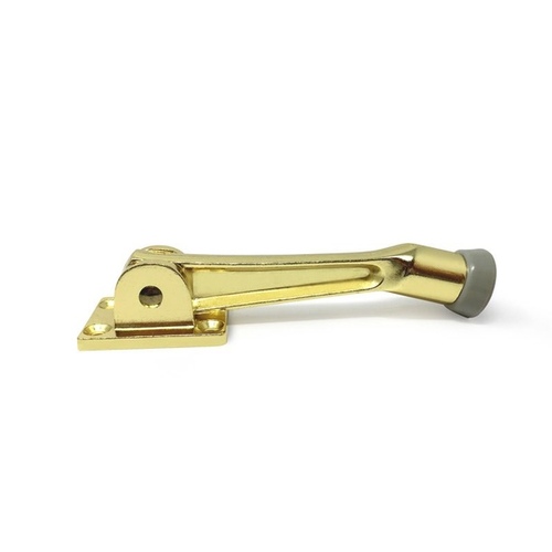 Grip Tight Tools 3534BL Door Stop - Drop-Down 4" - Brass