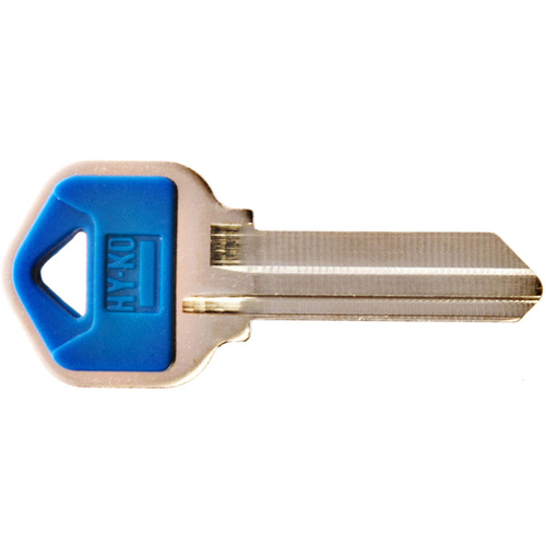 Key Blank, Plastic, For: Kwikset Cabinet, House Locks and Padlocks Blue