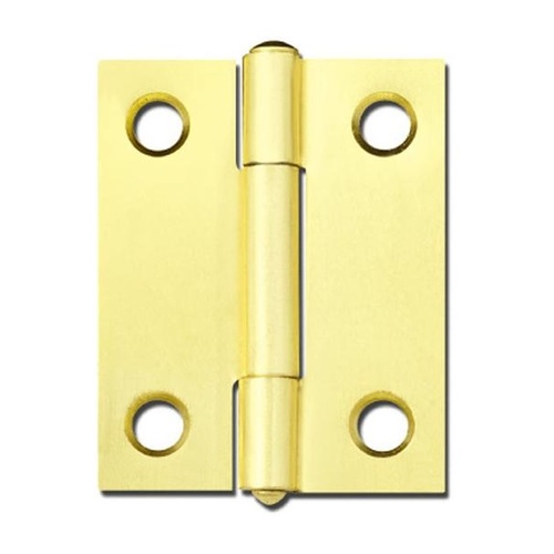 Door Hinge - 1-1/2" x 1-1/8" - Brass pack of 2