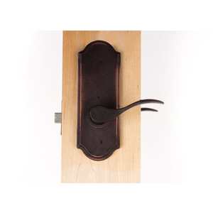 Right Hand Carlow Sutton Privacy Lock with Adjustable Latch and Full Lip Strike Oil Rubbed Bronze Finish