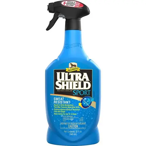 UltraShield Sport Sweat Resistant Spray For Horses, 32-oz.