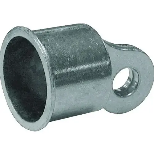 Chain Link Rail End Cap 2.44" L Galvanized Silver Aluminum Galvanized