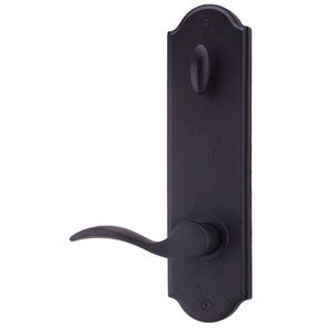 Right Hand Carlow Single Cylinder Handleset Trim for Stonebriar or Wiltshire with Adjustable Latch and Round Corner Strikes Oil Rubbed Bronze Finish