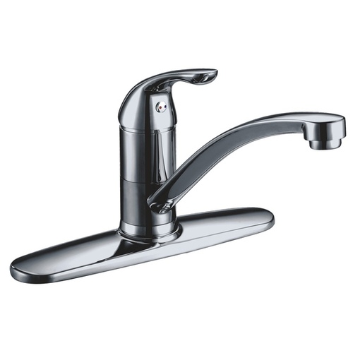 Compass Manufacturing Int'l 191-6572 Single Handle High Arc Kitchen Faucet With Side Spray