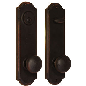Right Hand Wexford Tramore Single Cylinder Deadbolt Passage Lock with Adjustable Latch and Round Corner Strikes Oil Rubbed Bronze Finish