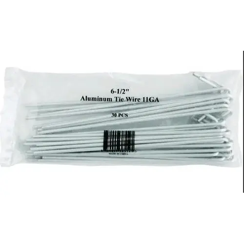 YardGuard 328554C Fence Ties .787" H X .557 ft. L Aluminium Multi-Purpose Silver Silver