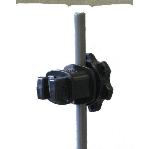 Dare Products WESTERN-RP-25 B Electric Fence Insulator, Round Post, Screw-Tight, Black, 25-Pk.
