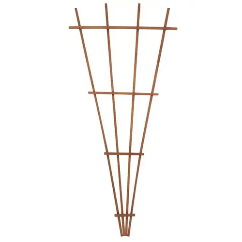 PANACEA 72" WOOD FAN TRELLIS - BROWN