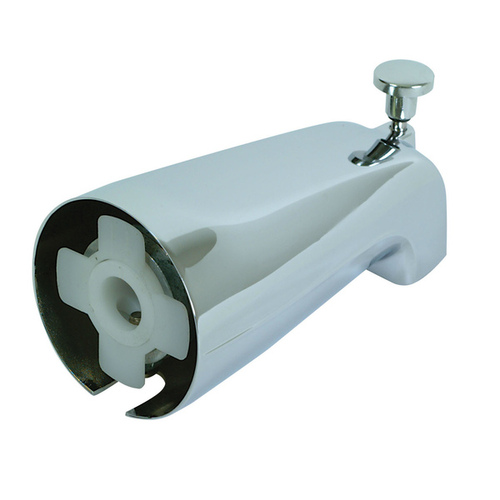 Sturdy Zinc Slide-On Bath Tub Diverter Spout with Hex Wrench and Set Screw