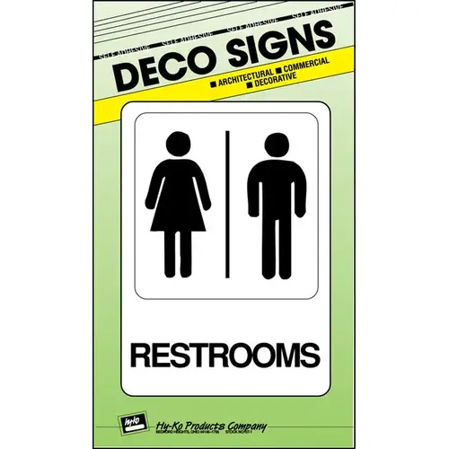 SIGN DECOR WOMEN 3X9IN PLASTIC - pack of 5