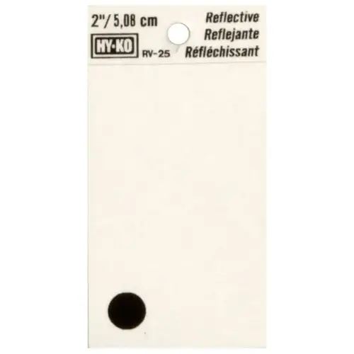 Special Character 2" Reflective Black Vinyl Self-Adhesive Period - pack of 10