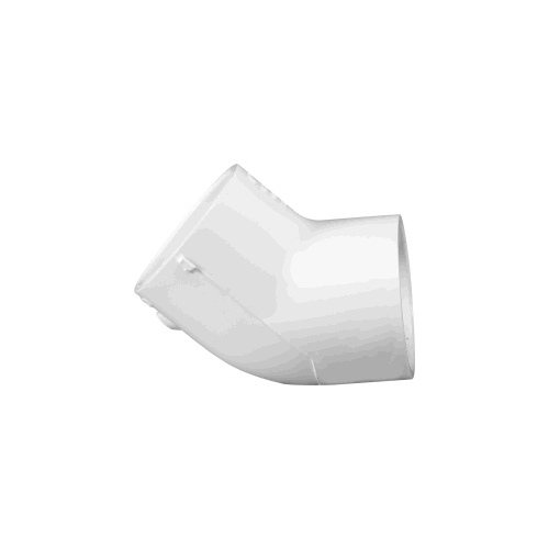 417040BC Pipe Elbow, 4 in, Slip, 45 deg Angle, PVC, SCH 40 Schedule