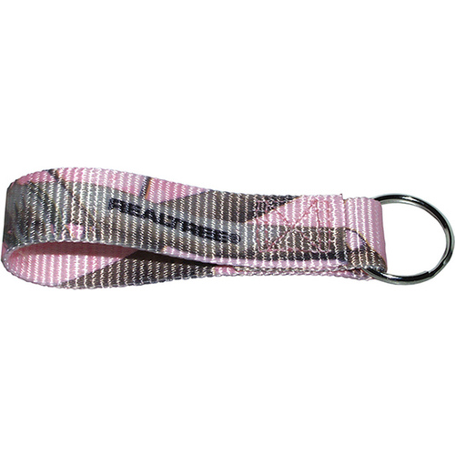 Key Ring Strap 4.5" Looped Nylon Pink Realtree Camo