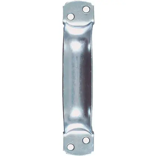 Door Pull 6-3/4" L Zinc-Plated Silver Steel Zinc-Plated