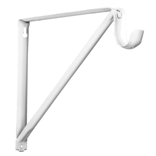 Shelf and Rod Bracket, 150 lb, Steel, Powder-Coated - pack of 20