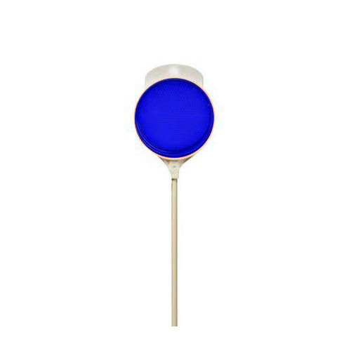 Driveway Marker Blue With 36-inch White Fiberglass Rod