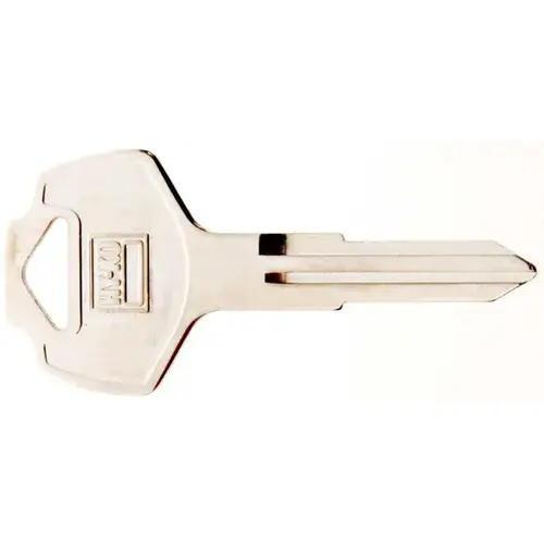 Automotive Key Blank, Brass, Nickel, For: Nissan Vehicle Locks