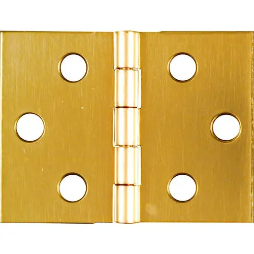 V1805 1-1/2" x 2" Desk Hinge Solid Brass Finish - pack of 5