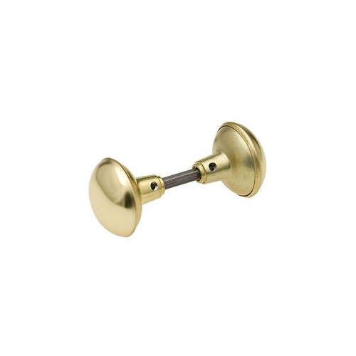 Doorknob Set Polished Brass