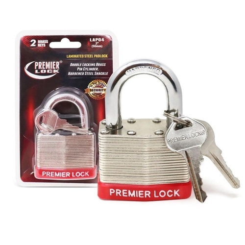 Grip Tight Tools LAP04 Laminated Padlock Keyed Different, 2-1/16 Inch