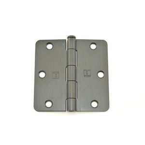 3-1/2" x 3-1/2" 1/4 Radius Full Mortise Residential Hinge # 034358 Matte Antique Bronze Finish