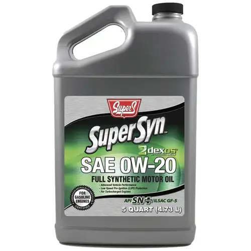 Super S Dexos1 Synthetic Motor Oil 0W20, 5 Quart