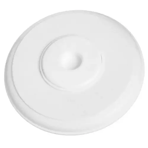 Door Stop, 5-3/8 in Dia Base, 11/16 in Projection, Plastic, White