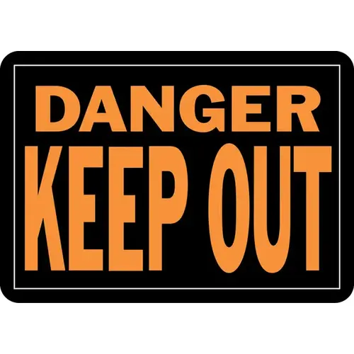 DANGER - KEEP OUT 10" x 14" - Aluminum - pack of 12