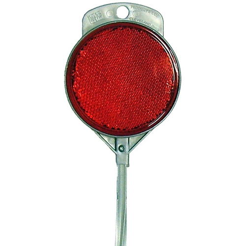 Hy-Ko DM100R36 Driveway Marker, Aluminum Post, Red Reflector