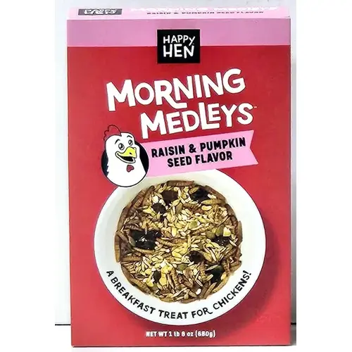 Happy Hen Treats 089-17026 Morning Medley Raisin & Pumpkin Seed Flavor - 24 ounces (1lb. 8oz.)