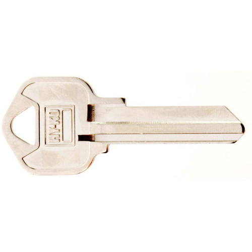 Key Blank, Brass, Nickel, For: Kwikset Cabinet, House Locks and Padlocks