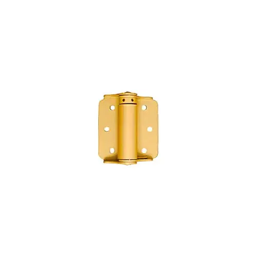 V125 Adjustable Spring Hinge BakEnamel Brass Finish - pack of 2