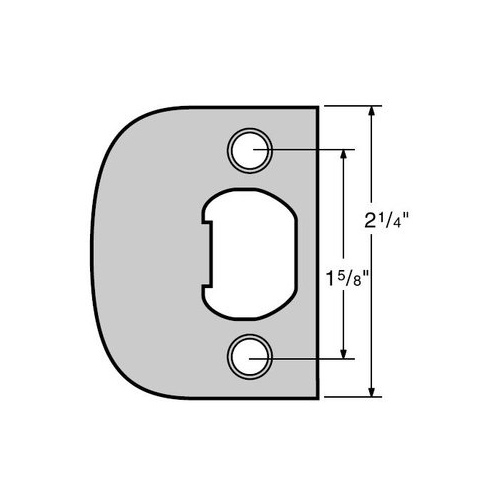 Kwikset 83437 Kwikset 83437 Full Lip Square Corner Strike Antique Brass