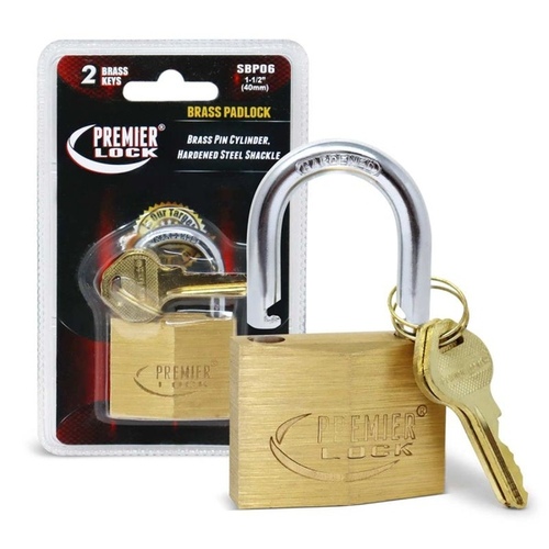 Grip Tight Tools SBP06 1-1/2" Brass Padlock