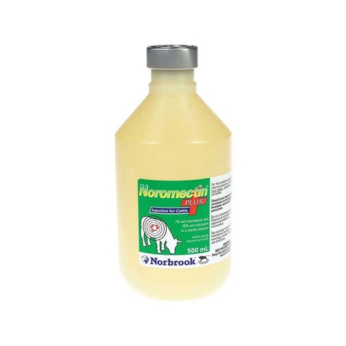 Norbrook Pharmaceuticals 001-11073 Noromectin PLUS Injection for Cattle 500-mL