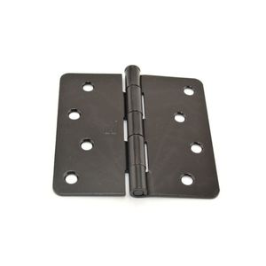 4" x 4" 1/4 Radius Full Mortise Residential Plain Bearing Hinge # 032881 Black Nickel Finish