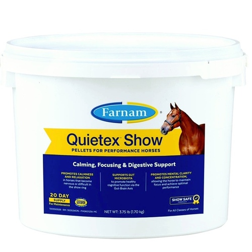 CENTRAL LIFE SCIENCE 100550509 QUIETEX SHOW PELLETS 3.75LB CENTRAL LIFE SCIENCES FARNAM