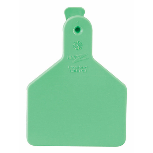 Z Tags 9053612 Z Tags Calf Tags - Green, Blank, pack of 25