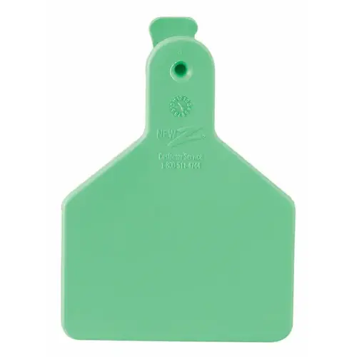 Z Tags 9053612 Z Tags Calf Tags - Green, Blank, pack of 25