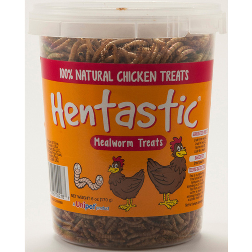 UniPet USA, LLC WB900 Hentastic Dried Mealworms 6-oz