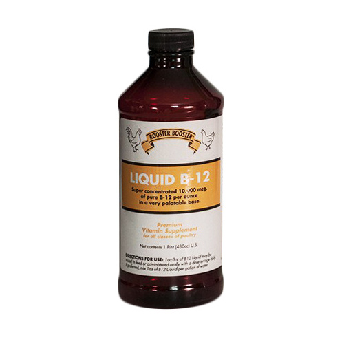 Rooster Booster 038-50301 Rooster Booster Liquid B-12 for Poultry 16-oz