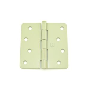 4" x 4" 1/4 Radius Full Mortise Residential Plain Bearing Hinge # 029707 Prime Coat Finish