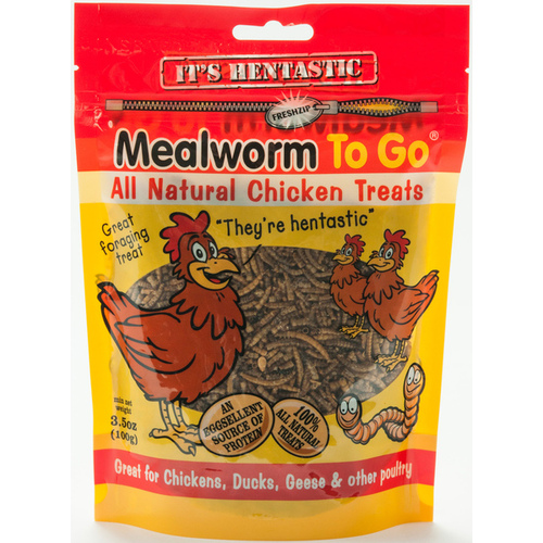 Hentastic Dried Mealworms 3.5-oz Resealable