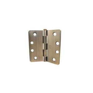 4" x 4" 1/4 Radius Full Mortise Residential Plain Bearing Template Hinge # 032887 Antique Bronze Finish